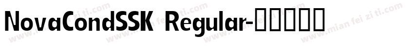 NovaCondSSK Regular字体转换